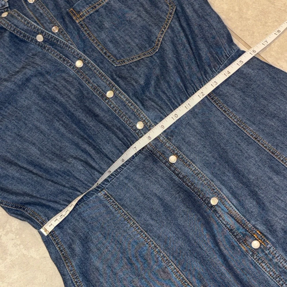 NWOT Veronica Beard Keston Casual Dark Blue Denim Shirt Dress 10 / 8 - Picture 12 of 13